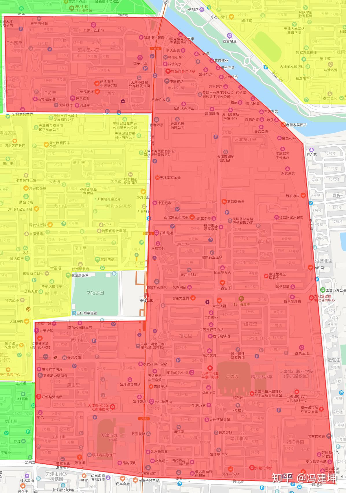 天津市详细学区分布图,天津河北区学区房划分