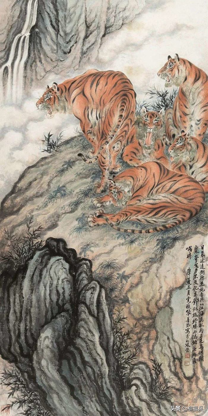 中国历代国画家传奇作品图片欣赏,六骏图国画高清大全