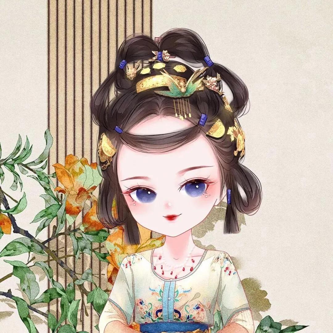 精美手绘手机壁纸古装演员,唐嫣古装高清壁纸