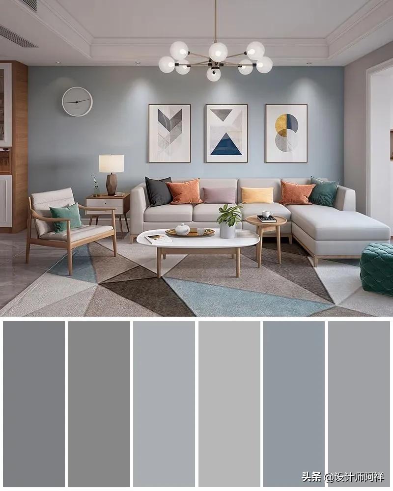 墙布柜子颜色配色表大全,墙布30平方装修效果