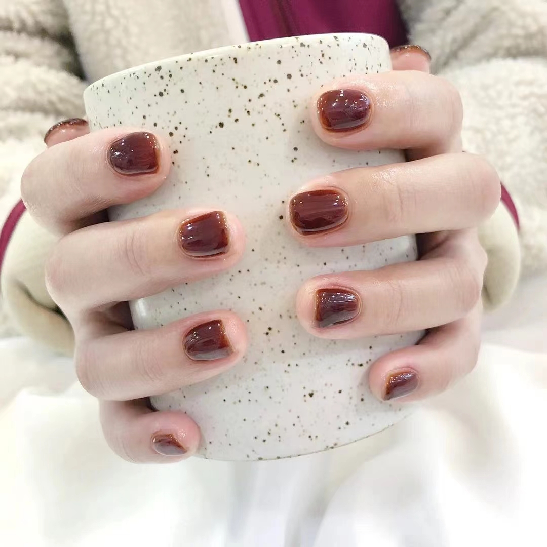 过年短指甲美甲图片大全,短指甲做长美甲疼吗