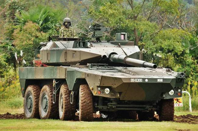 日本轮式水陆两栖装甲车,日本新款轮式装甲车