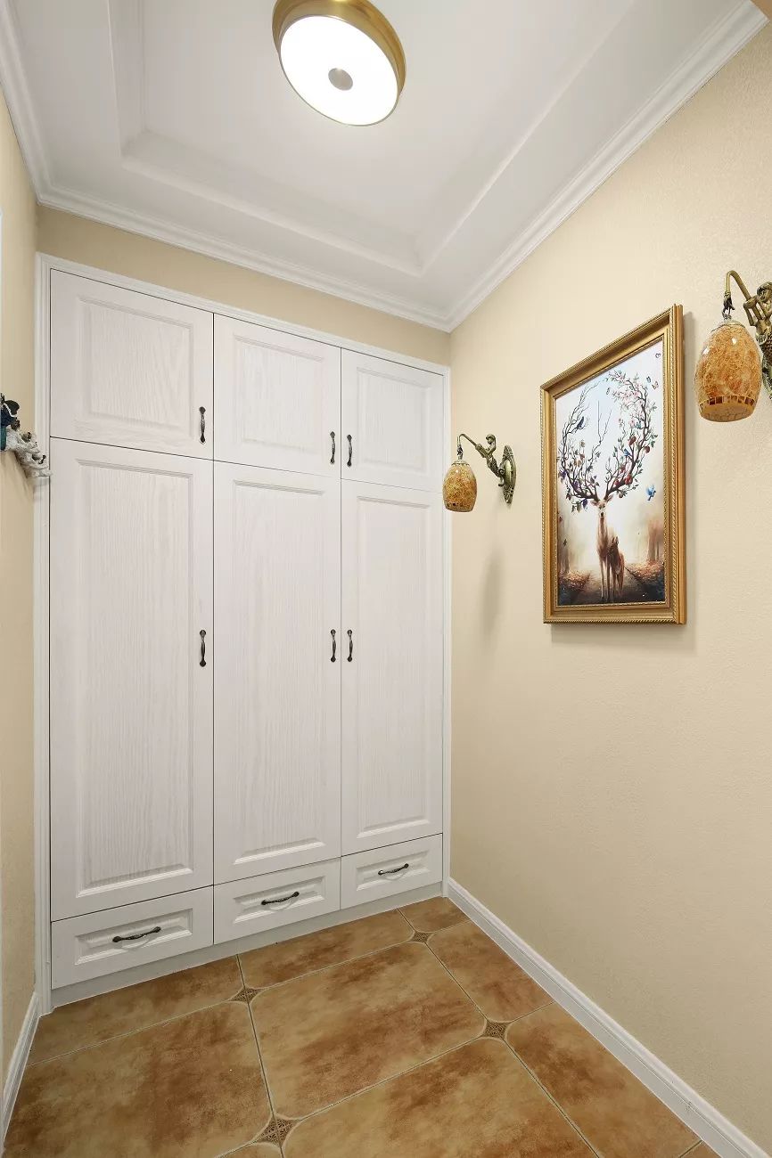 美式复古蓝色装修效果图,极简的美式复古风格