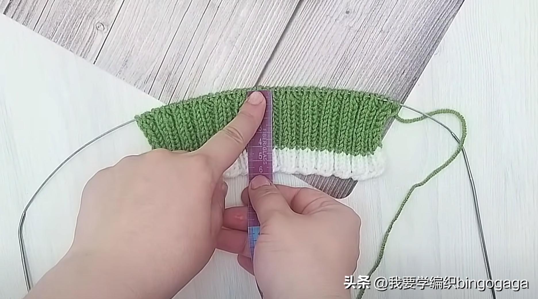 一片式毛线袜的织法,一片式织袜子