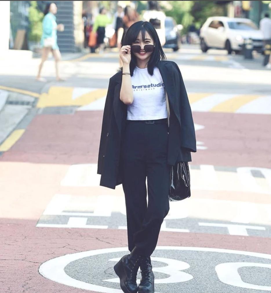 韩国穿搭就喜欢黑白灰,韩国冬季穿搭看不腻的黑白灰