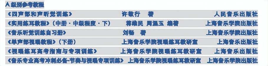十一大音乐学院各专业参考书目汇总（22年资料）