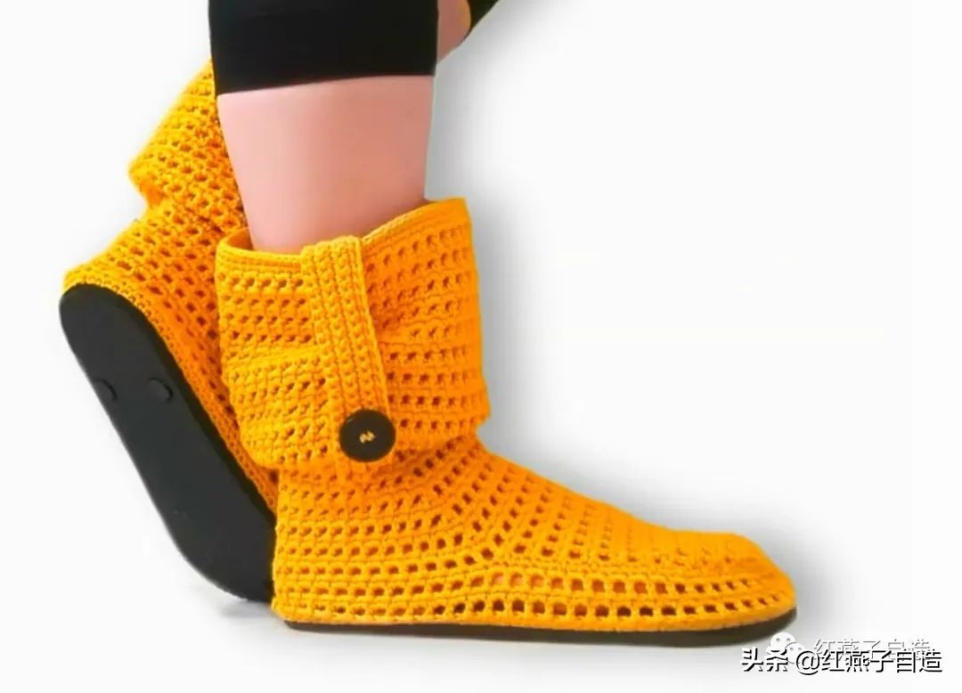 编夏天凉鞋,夏天冰丝线凉鞋镂空钩编教程