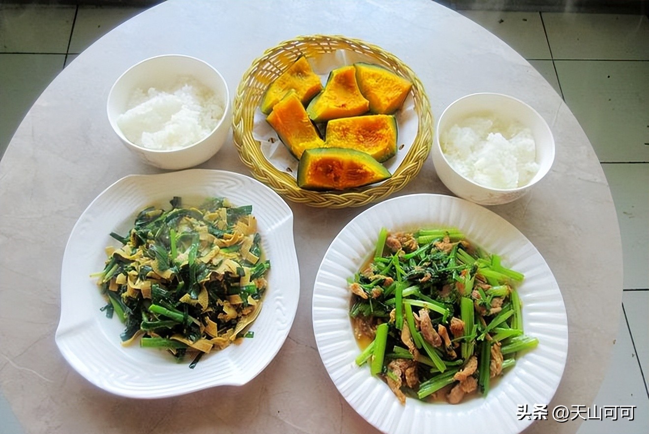 7天家常晚餐，重在搭配，米面粗粮细粮一起吃，为有个好身体加油