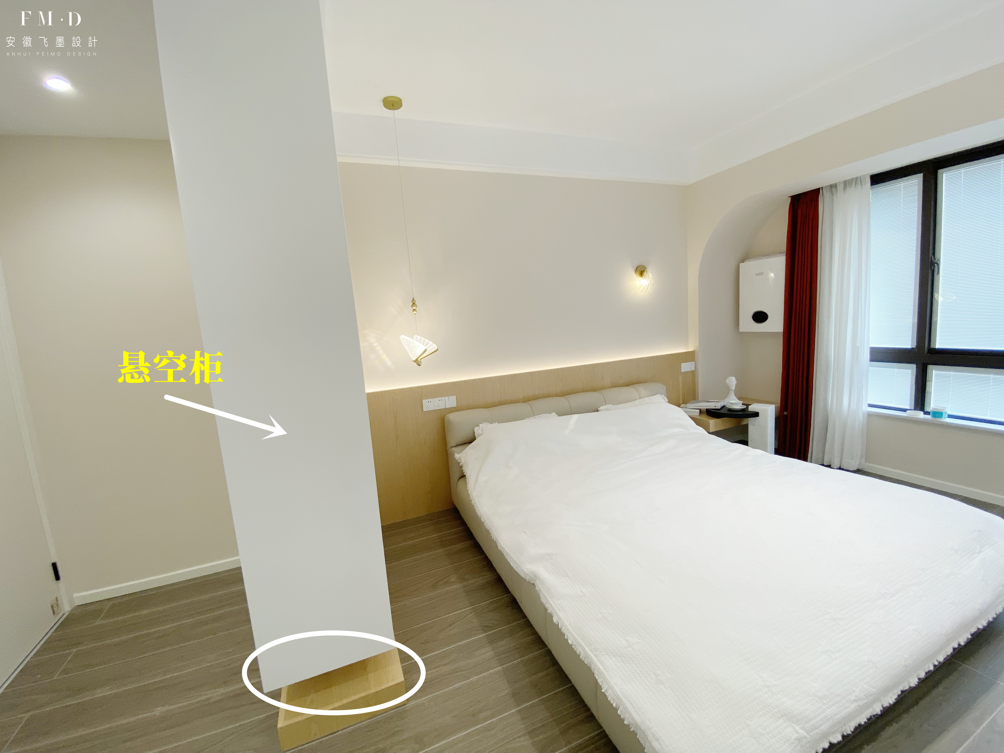 主卧面积20㎡，5个设计细节，实实在在解决不少问题，附尺寸数据