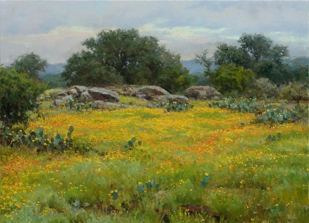 大师笔触生动的风景油画,视觉冲击力很强的风景油画图片