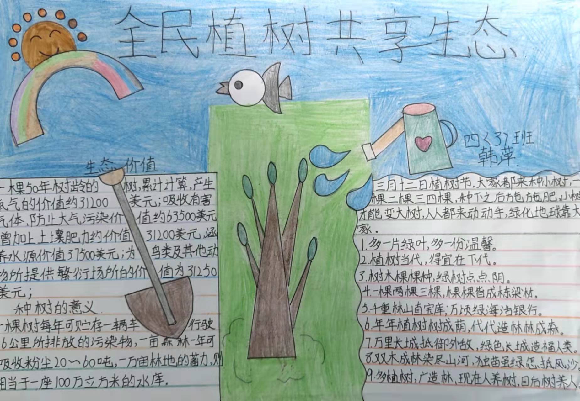 人人争当护绿小使者手抄报,争当护绿小使者班会资料