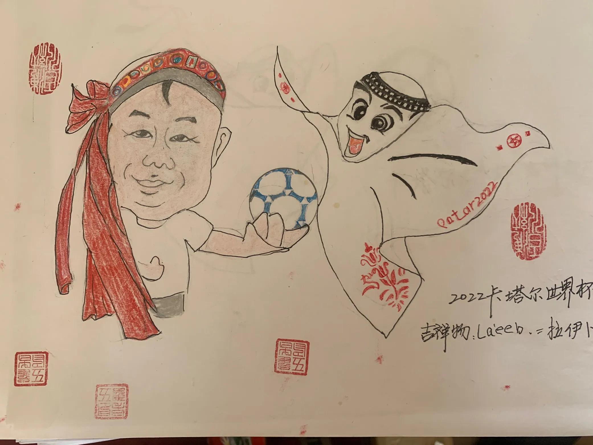 世界杯吉祥物简笔画,历届世界杯吉祥物图片简笔画