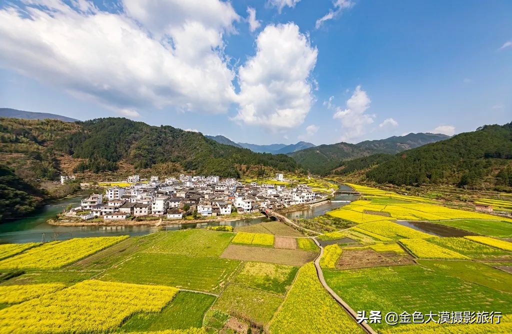 春暖花开婺源篁岭景区,五月婺源的绿意藏不住了