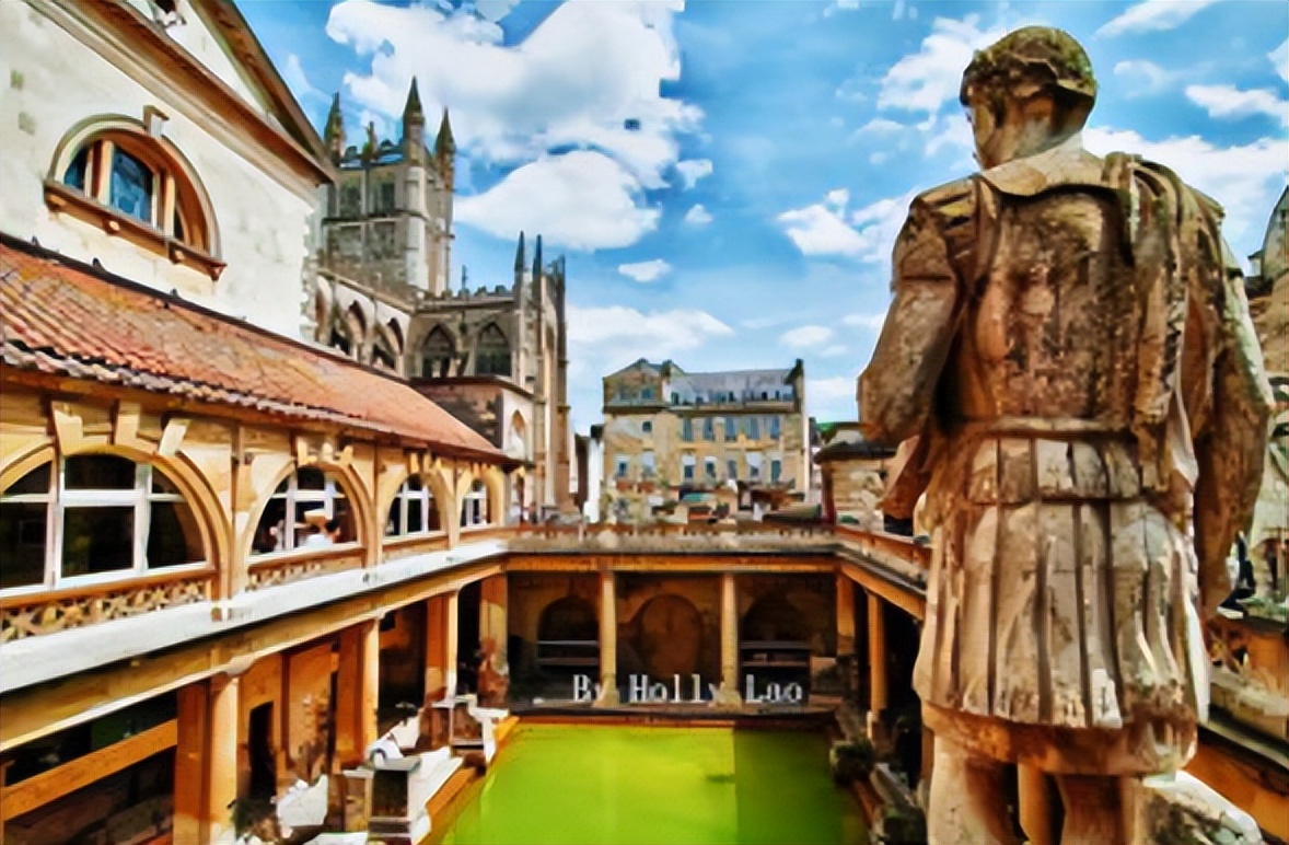 英国巴斯小镇图片大全,英国巴斯教堂