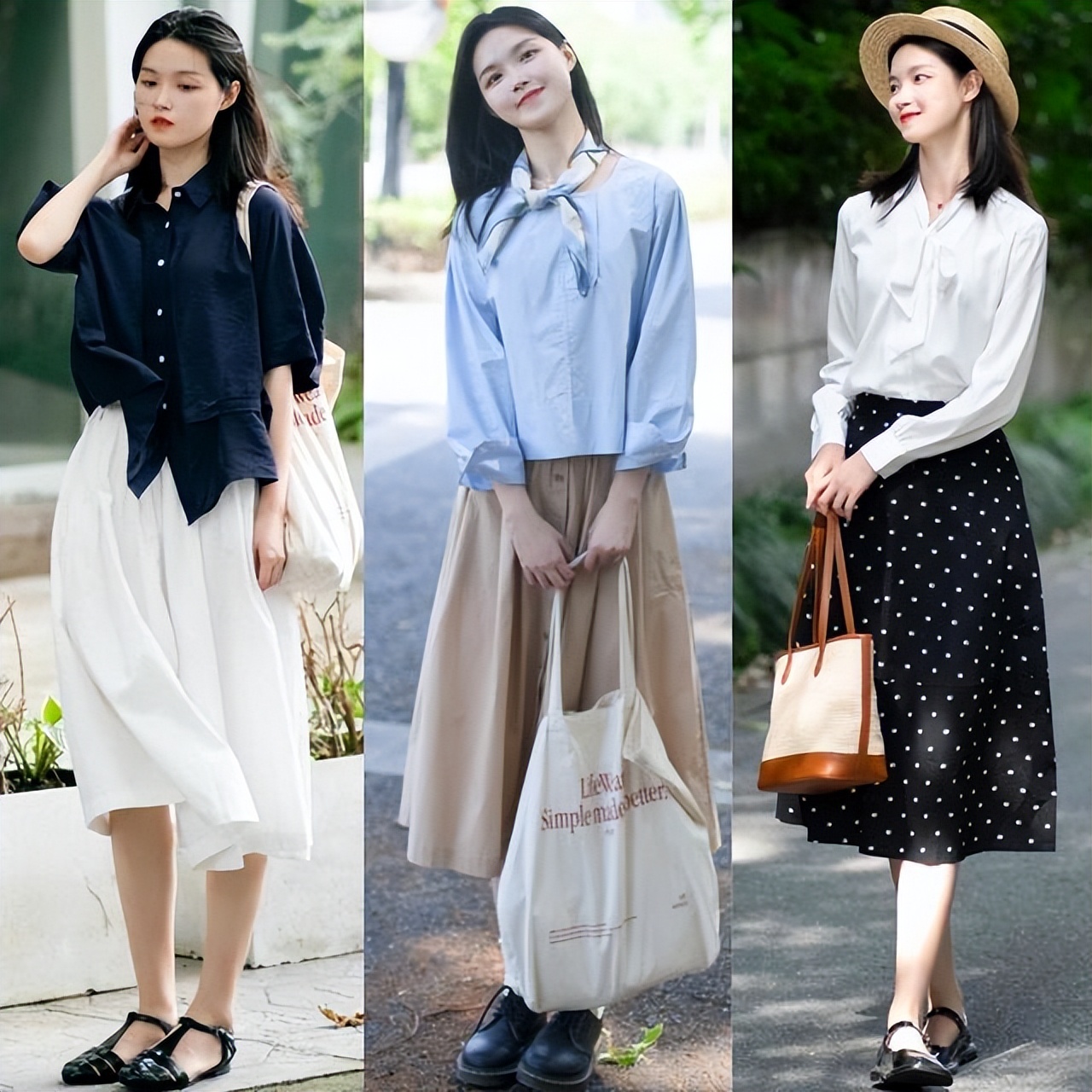 衬衫搭配这4种半身裙高级又减龄,衬衫搭配半身裙淑女又不失潮流