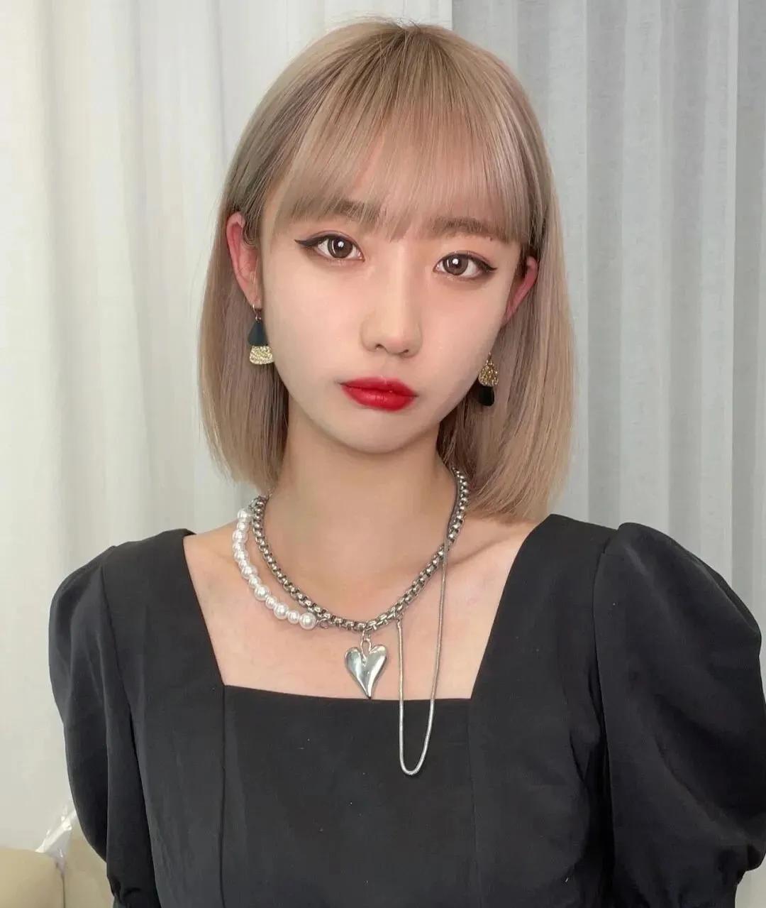 2022年最流行的短发发尾一刀切,30款经典短发适合长方脸型的