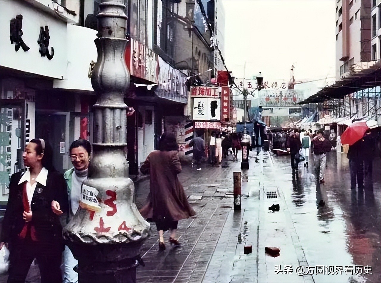 大连电车新老照片,解放前大连街老照片