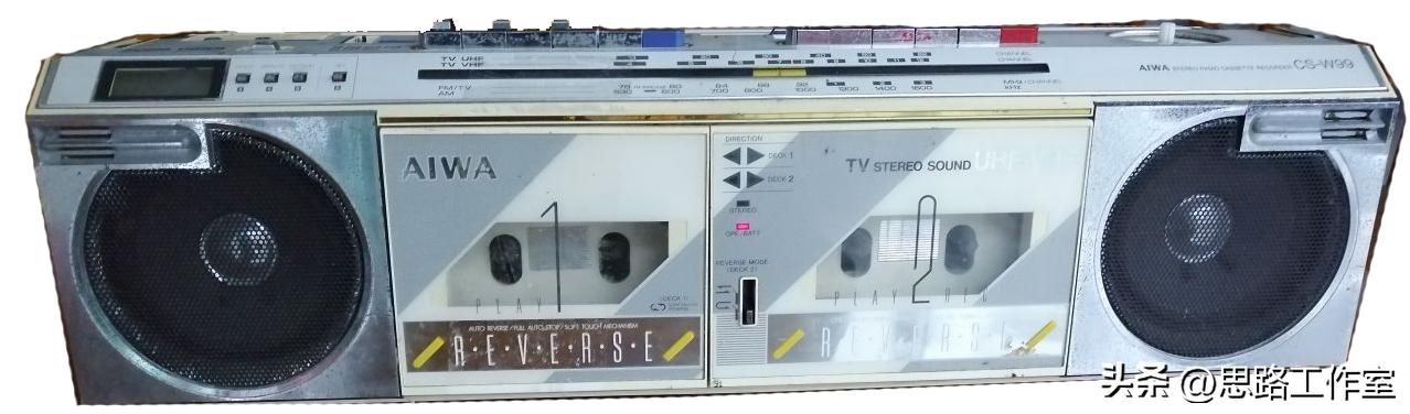 老式进口收录机大全,九十年代怀旧黑色双卡收录机