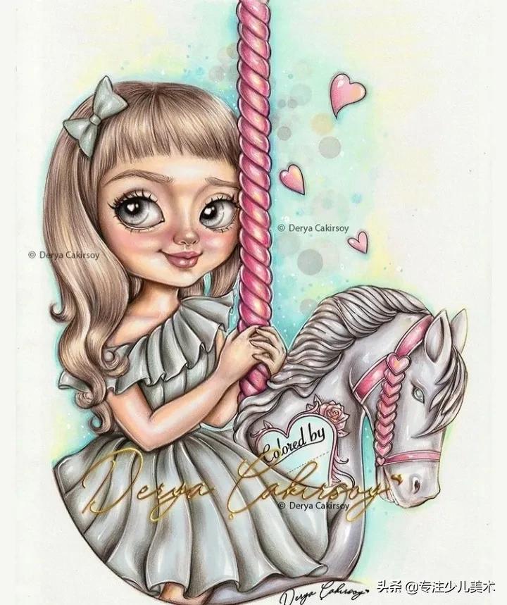 画动漫用水溶彩铅还是油性彩铅,彩铅马克笔画动漫人物初音未来