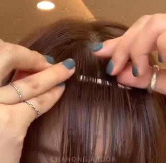 女生齐刘海和中分哪个更减龄,2021减龄最火发型齐刘海