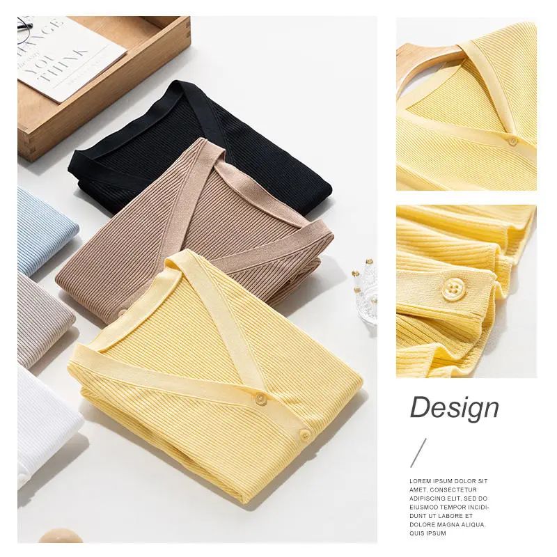 法式polo翻领长袖针织开衫,优雅女人开衫衣服