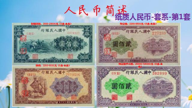 第1套人民币值多少钱,第1套整套人民币市场价值