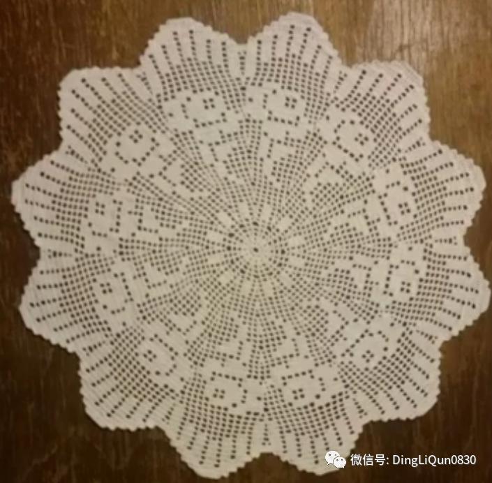 针织桌布图案大全图解,编织桌布图案花边