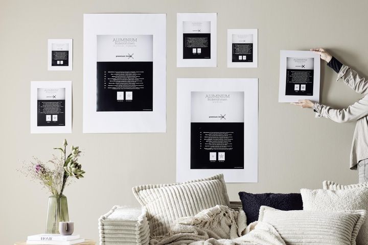 4张照片墙设计效果图,简单四方柱子装修效果图