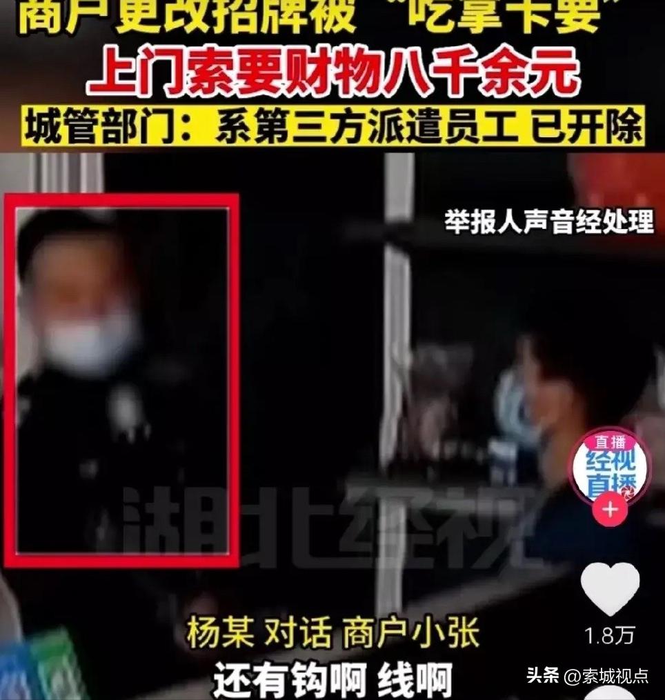 临时工又闯祸？一字千金啊！“宰商户”，武汉这名城管可真够狠！