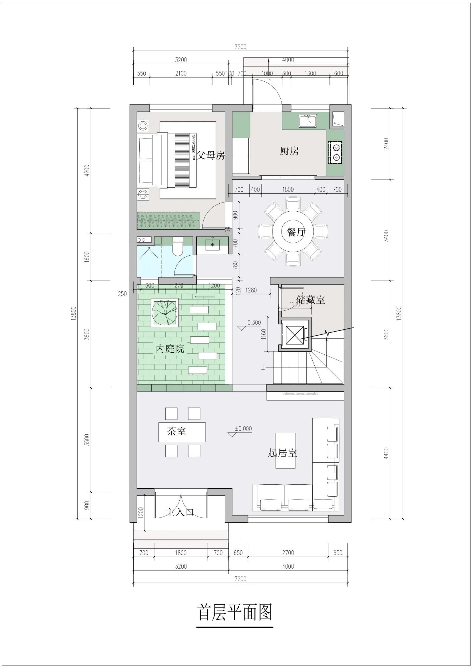 7x16米临街三面采光自建房图纸,8x12米临街两侧不采光自建房图纸