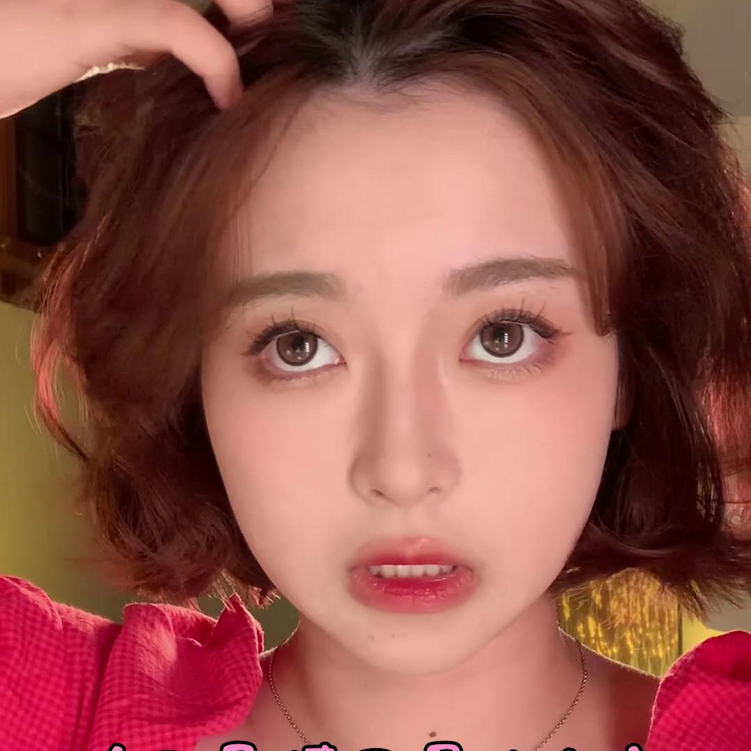 40岁减龄发型大圆脸短发卷发,2021最火短发减龄发型锁骨卷发