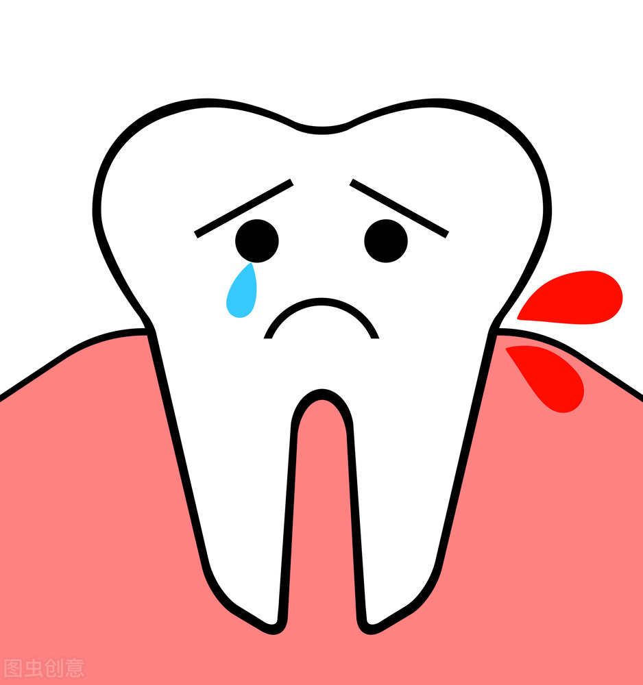 牙龈出血吃凉东西刺激,磕碰门牙牙龈红肿出血是什么原因