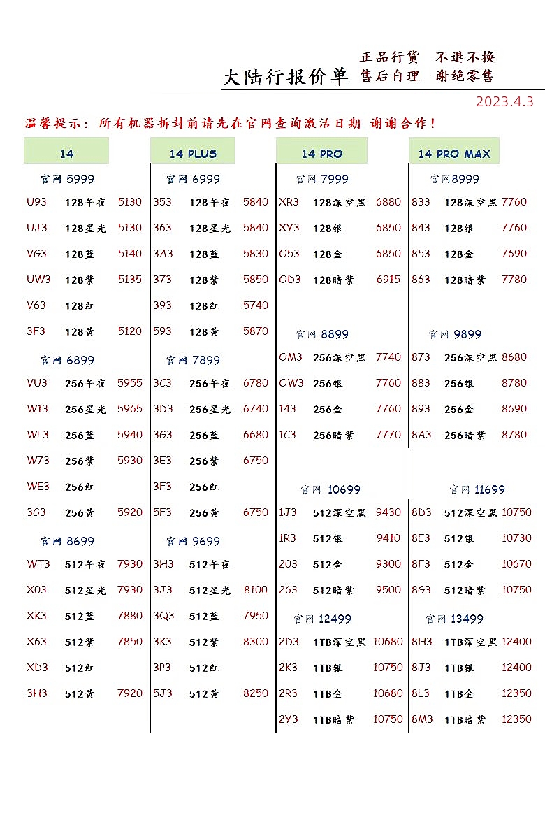 华强北远望手机市场批发报价单,华强北苹果手机报价单