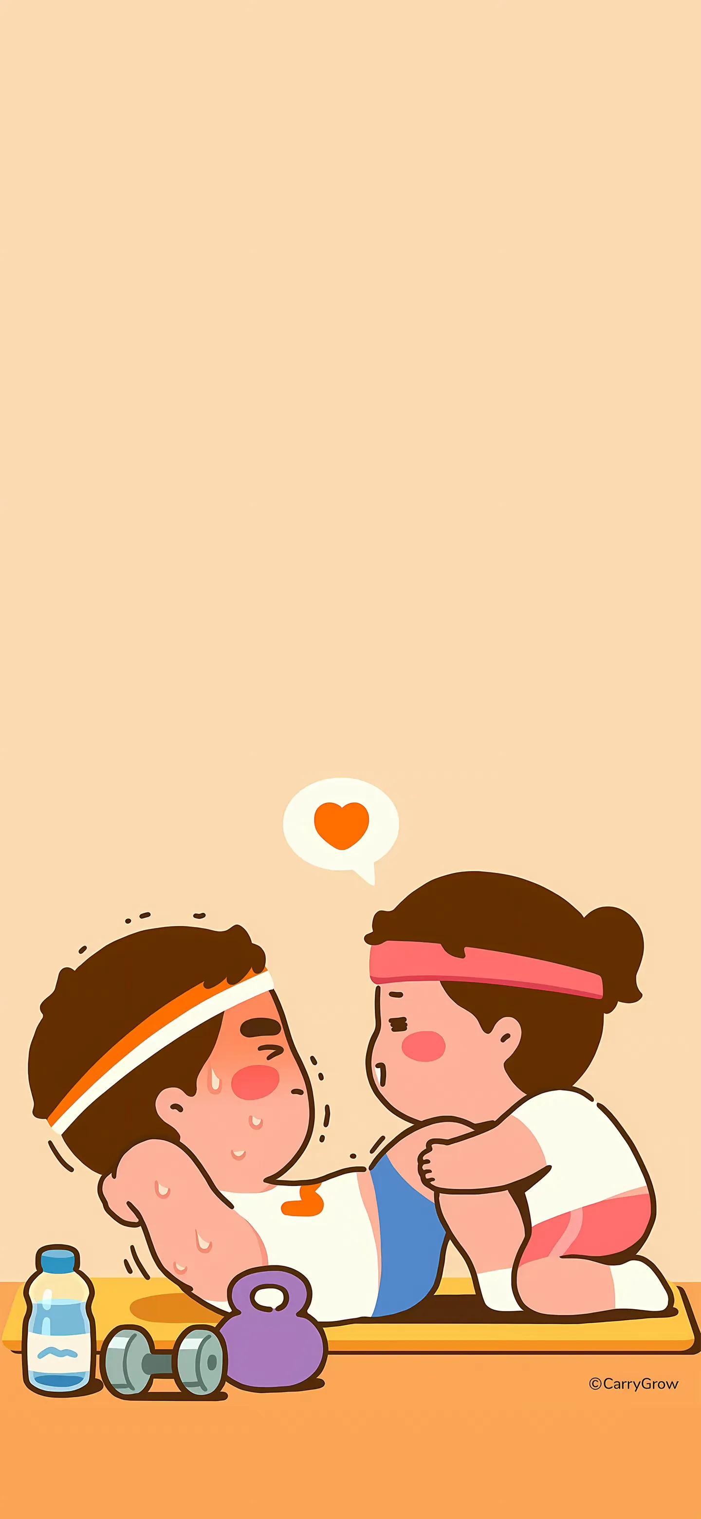 卡通情侣高清壁纸,手机壁纸卡通情侣图片全屏