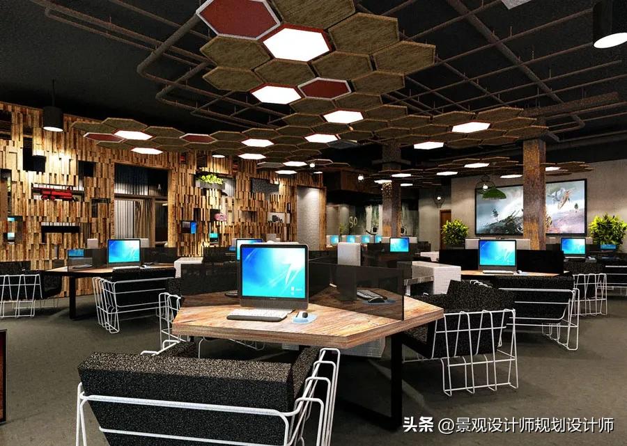 最好的网吧设计图,网咖设计全套案例