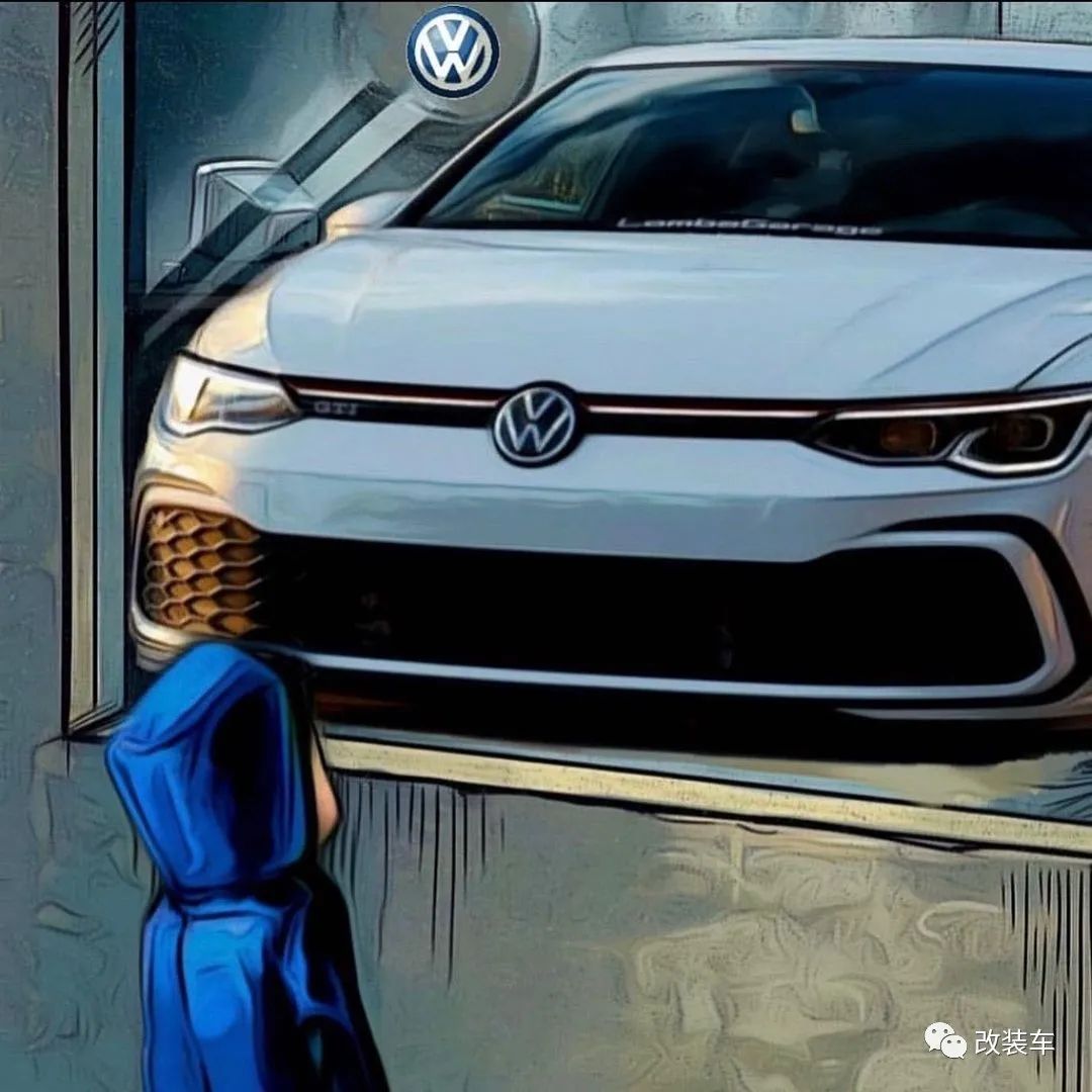 第八代高尔夫gti实车图片,高尔夫8代gti姿态