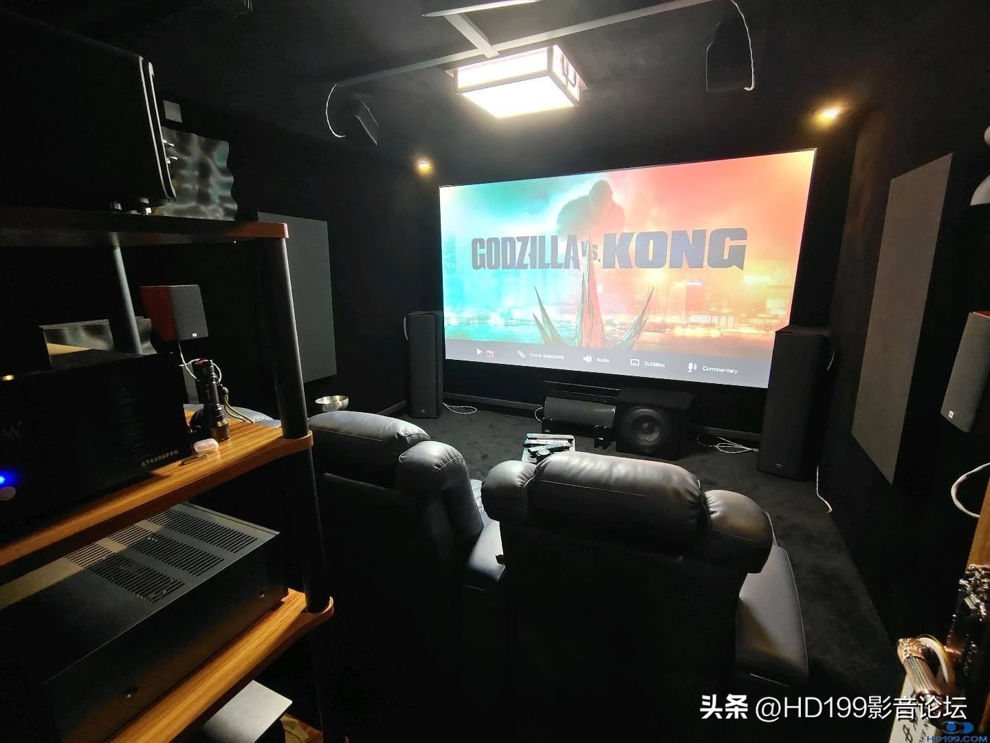 烧友分享|15平小影音室全黑化，完全发挥JVCN70实力！