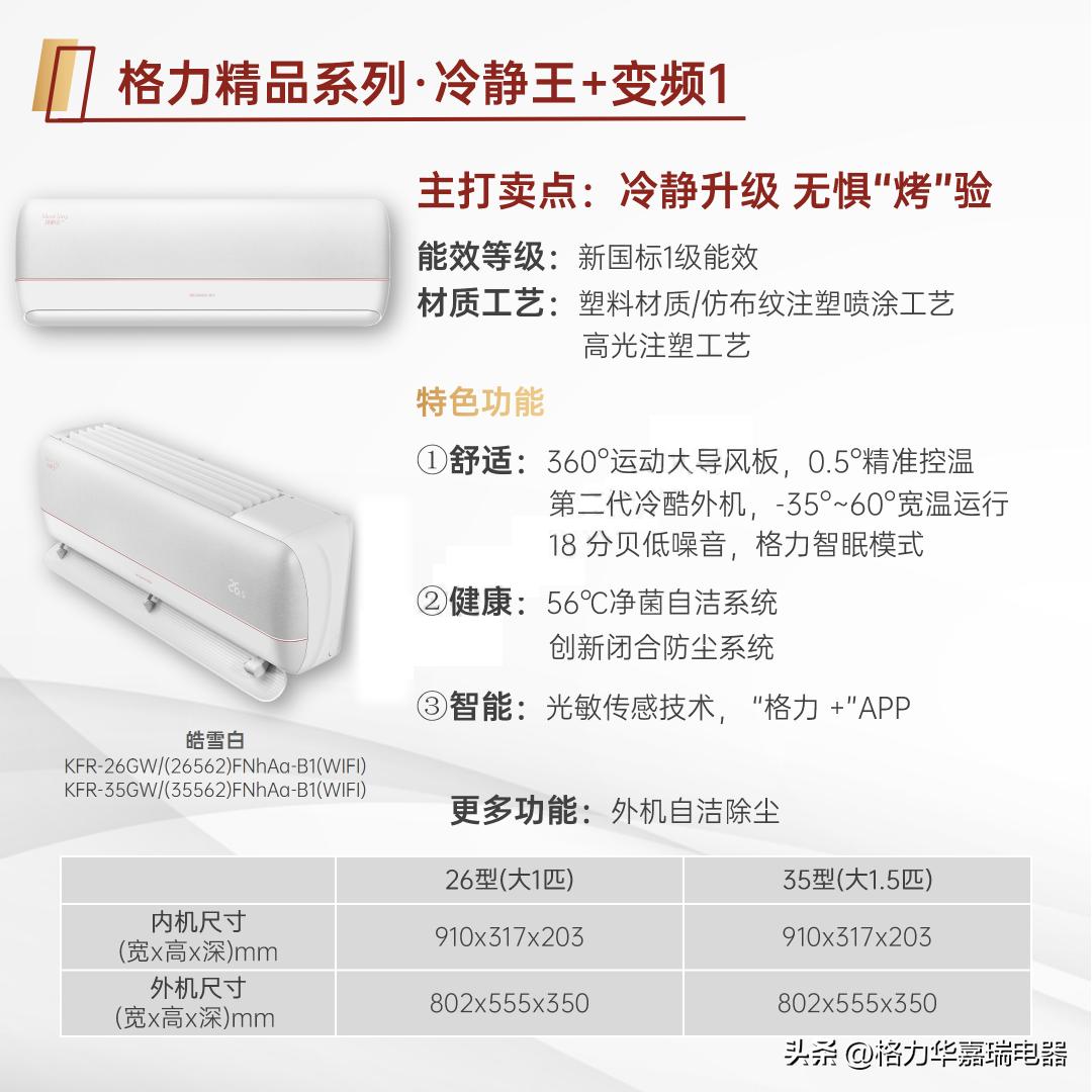 格力空调挂机冷静王过滤网,格力空调挂机大1.5匹冷静王
