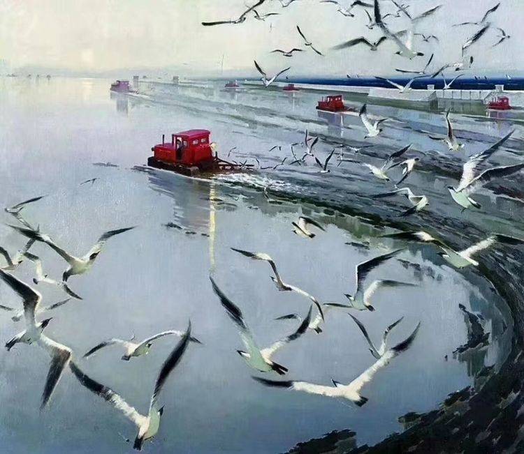 点赞祖国山河图,赞美祖国大好河山的画特等奖