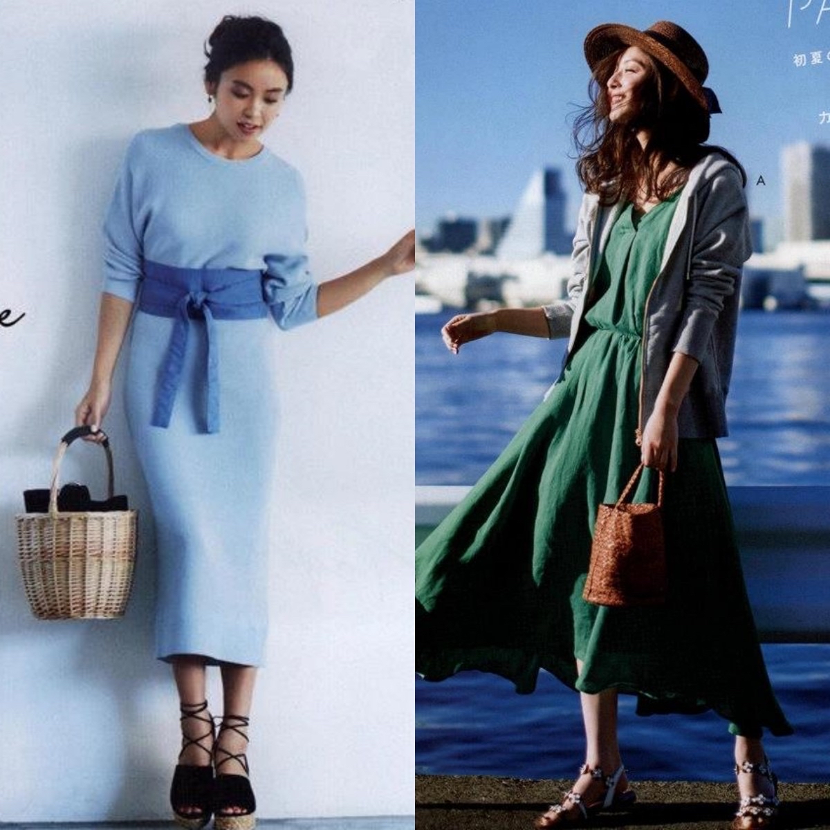 小香风连衣裙裙子可以配小白鞋吗,连衣裙下边穿牛仔裤