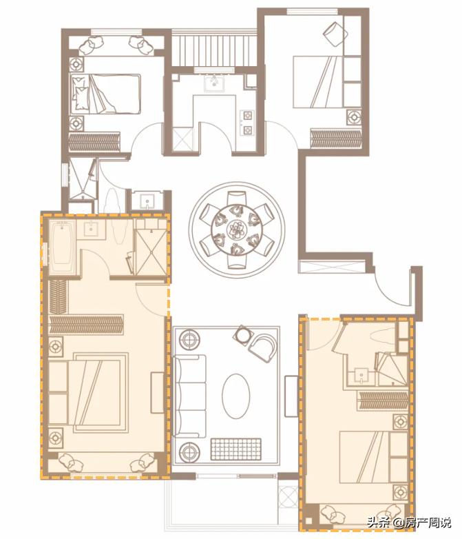 中海创新户型,中海户型改造99平