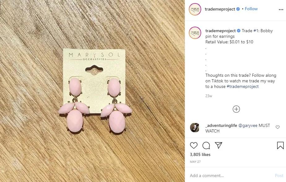 外国妹纸想用一个小发卡，跟别人换一栋房子，最后居然成功了