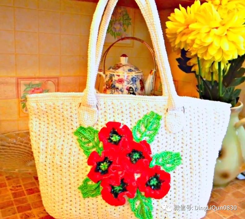 针织包包手工图纸,针织包作品