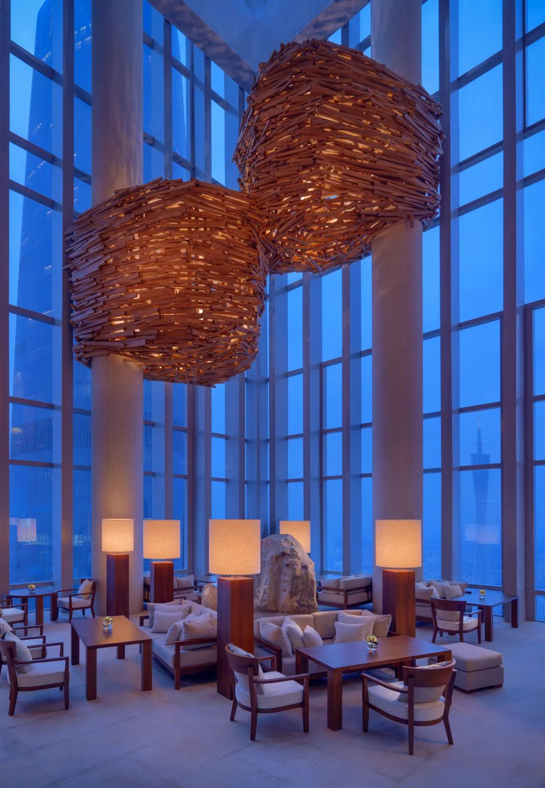 广州柏悦酒店顶楼,探店柏悦