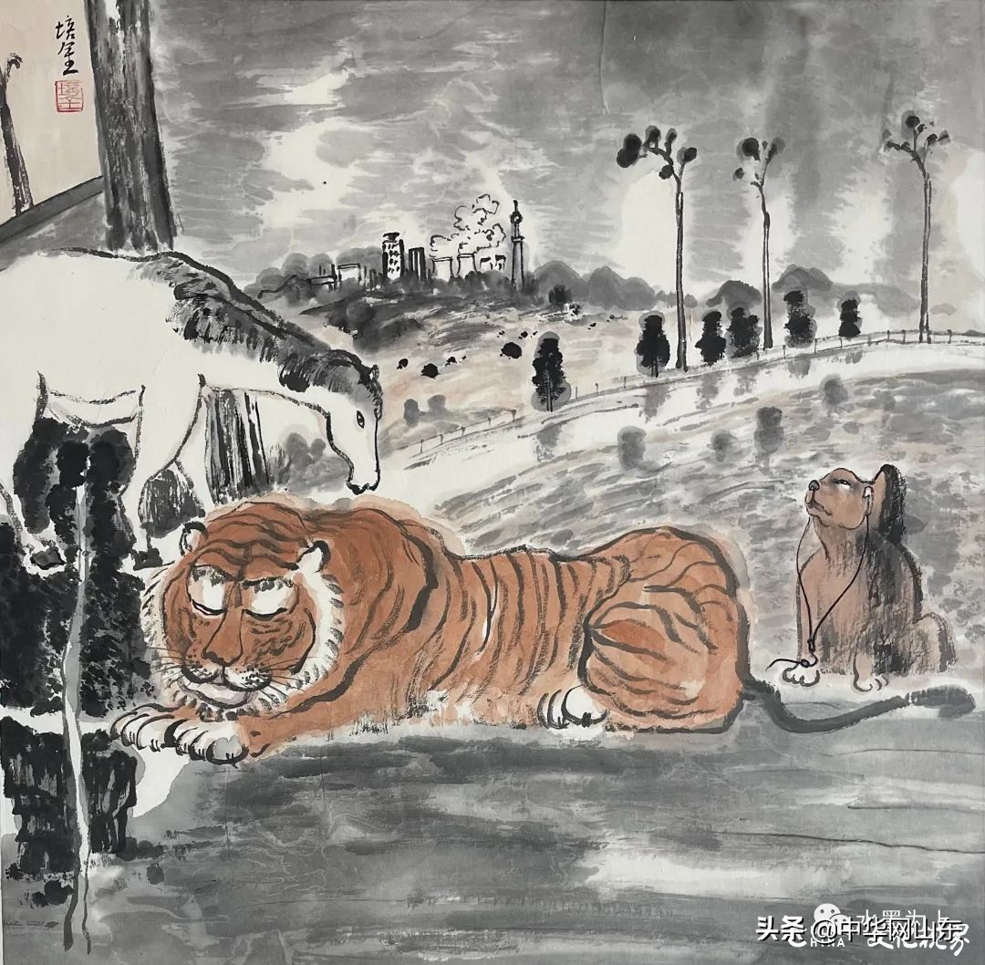 著名画家肖培金推出“虎啸风生——壬寅生肖虎新作展”线上展览