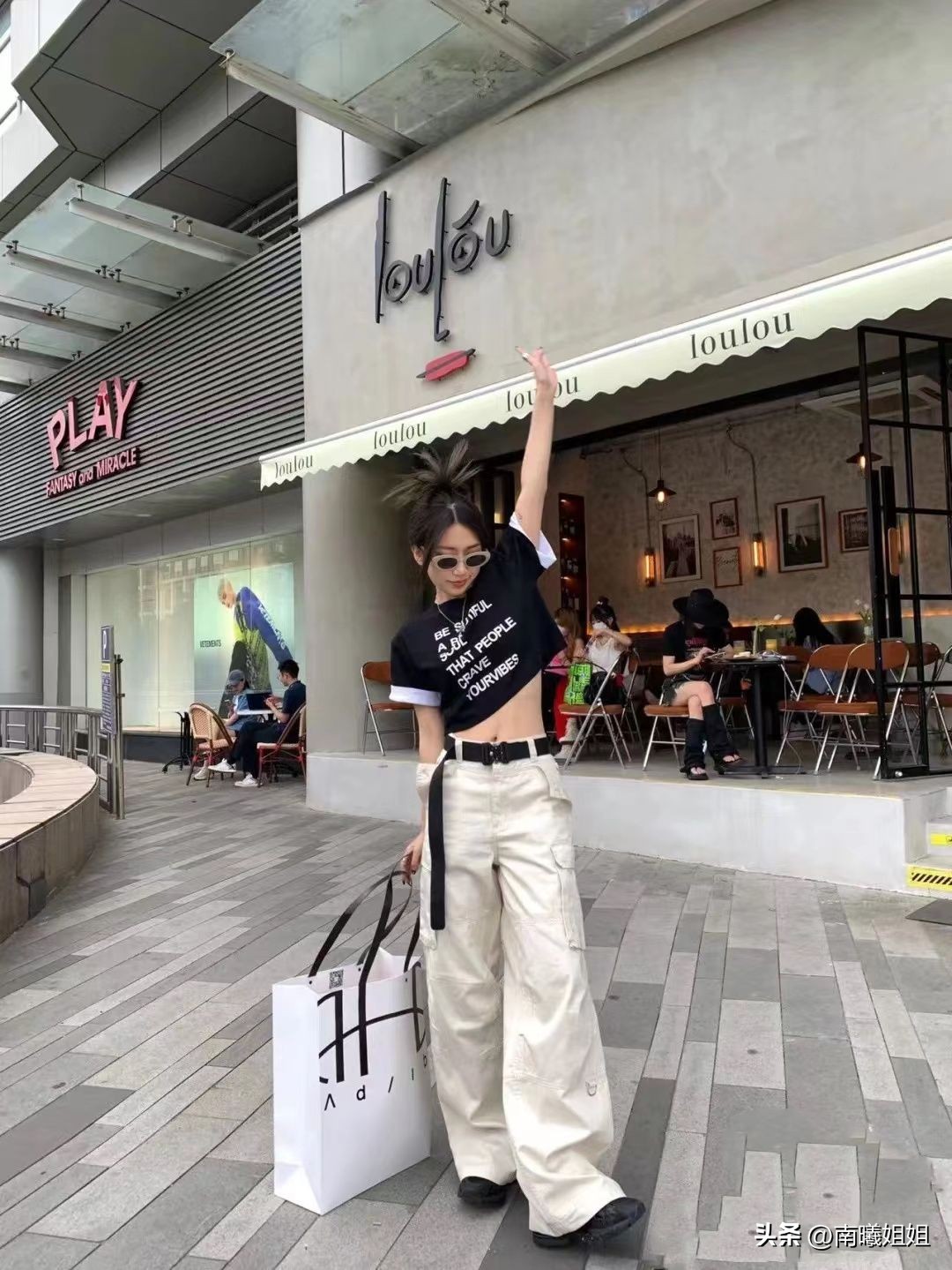 欧阳娜娜夏季工装裤,欧阳娜娜同款串标裤