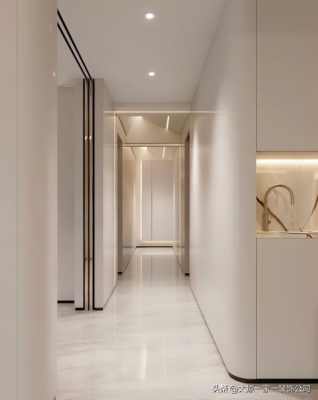 白色家居装修风格配窗帘,白色家装现代简约