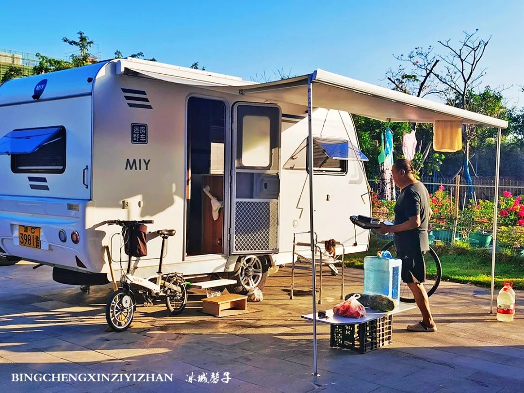 海南九所房车露营基地,三轮车自驾游穷游海南