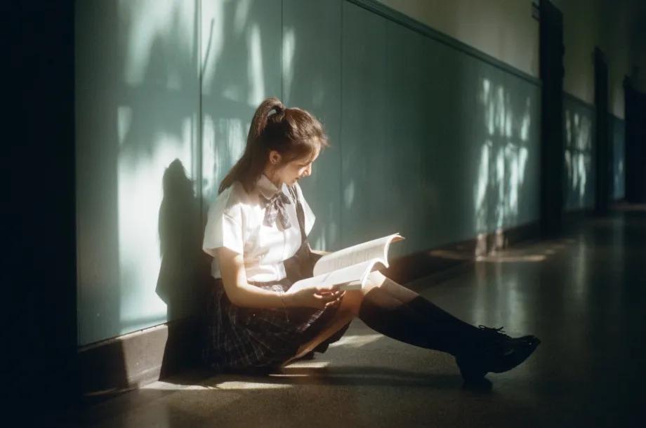 校园女同学校服写真,校服清纯照片