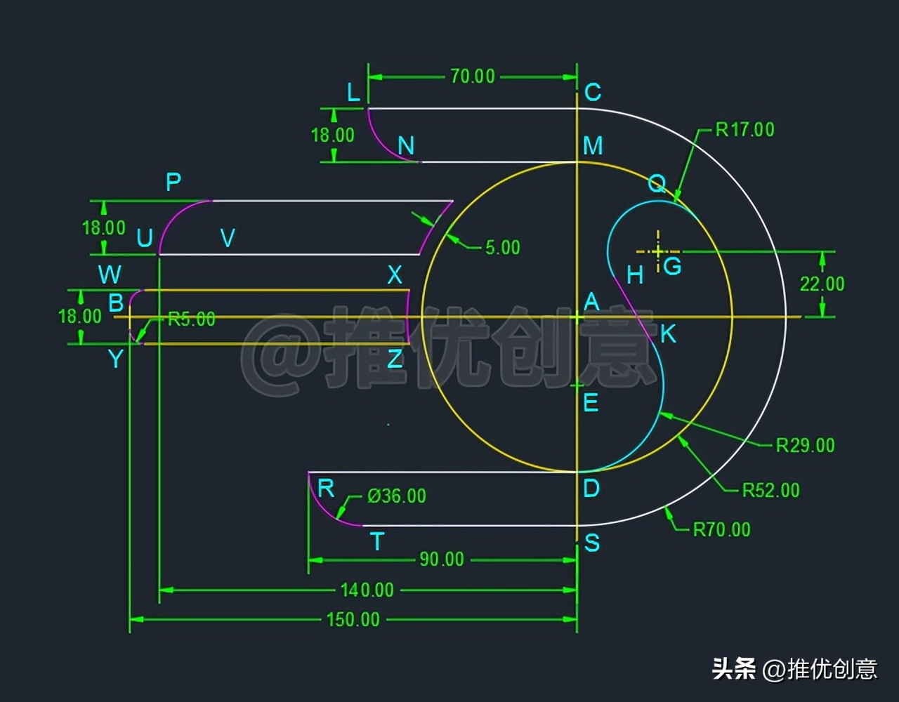 cad制图初学入门图纸怎样画圆,cad机械制图圆教程